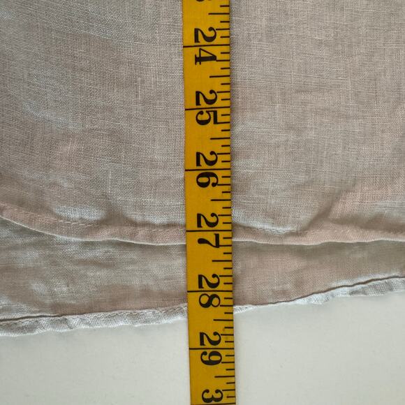 CP SHADES Blouse Large Gigi 100% Linen Two Button Placket Front Crop NWOT - Picture 12 of 12